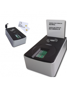Lector de Huellas y Tarjetas Futronic FS26EU