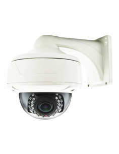Cámara Domo Varifocal con IR 25m. Anti-vandálica de pared
