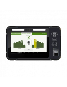 Tablet biométrica portátil y de fijación a pared FAP20