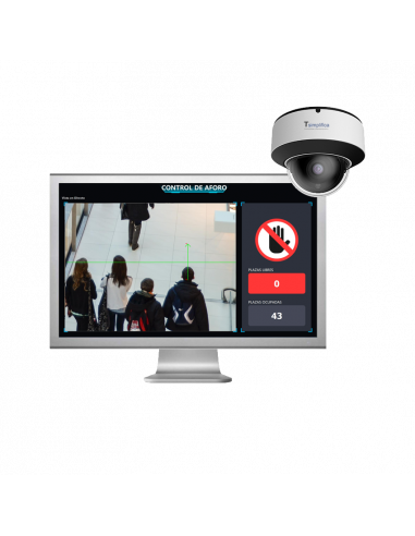 Cámara de techo + Control de Aforo en  PC
