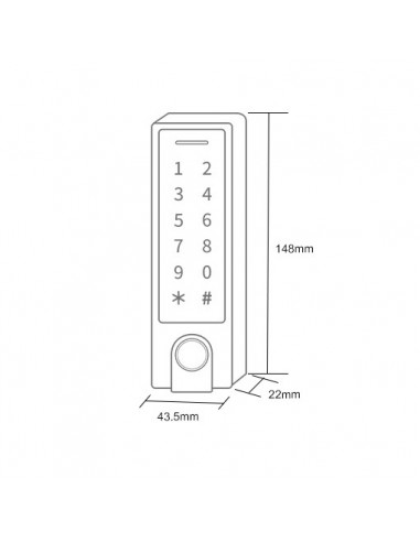 Terminal bluetooth EM y Mifare de control acceso para Tuya APP