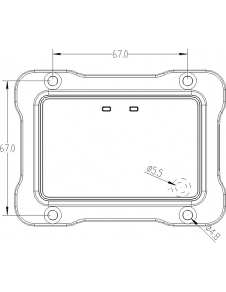 Radar detector de paso de vehículos y personas para barreras