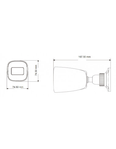 Cámara Bullet 4MP IP con Recuento y Detección Facial / IA