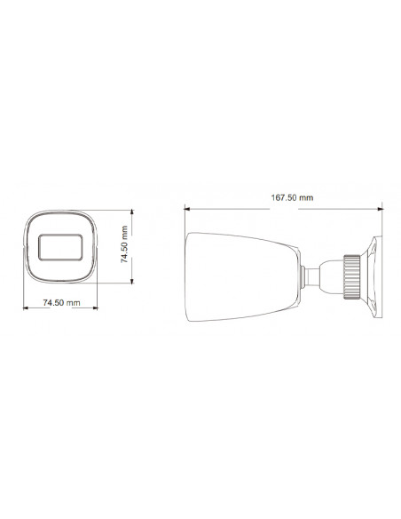 Cámara Bullet 4MP IP con Recuento y Detección Facial / IA
