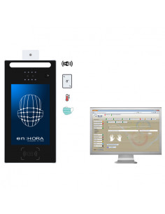 Control de presencia facial, temperatura y mascarilla - Pack TODO EN UNO (Opcional fichar por smartphone o PC)