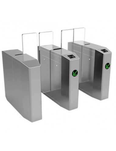 Portillo-pasillo motorizado de panel deslizante - 2 laterales