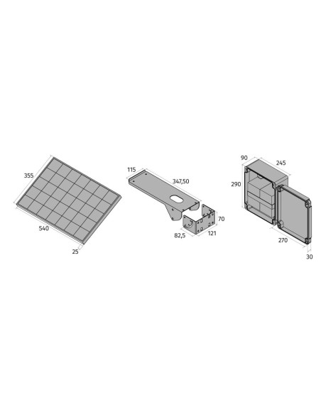Kit alimentador solar de 24V