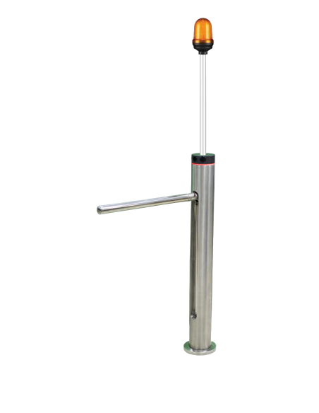 Portillo abatible de seguridad peatonal con nuestro exclusivo sistema de retroceso con rearme automático Portillo abatible de seguridad peatonal con nuestro exclusivo sistema de retroceso con rearme automático