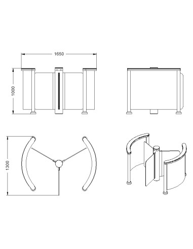 Molinete giratorio Twister