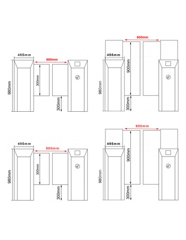 Portillo-pasillo motorizado de panel deslizante de alta seguridad