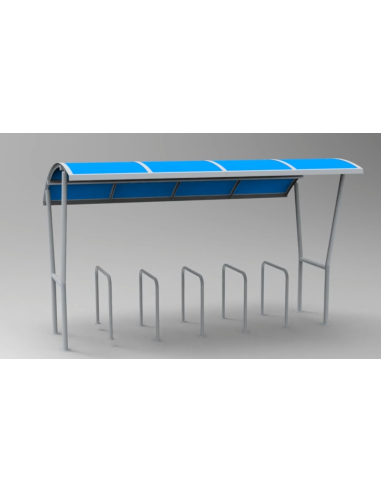Estructura con cubierta - Parking bicicletas