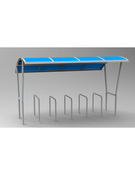 Estructura con cubierta - Parking bicicletas
