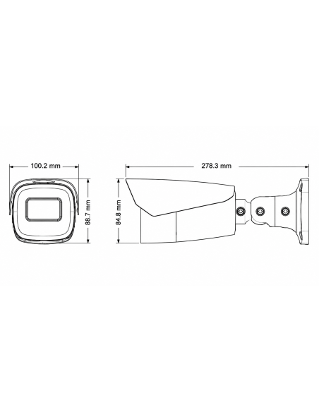 Cámara con lector de matrículas para control de accesos