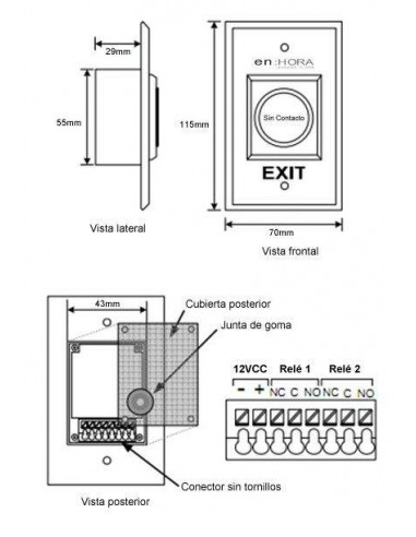Pulsador SIN CONTACTO